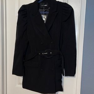 Black Fashion Nova, business, night out coat